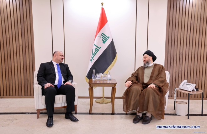 Al-Hakeem Affirms with Kirkuk Governor to Manage Diversity, Empower Local Governments, Advance Comprehensive Development