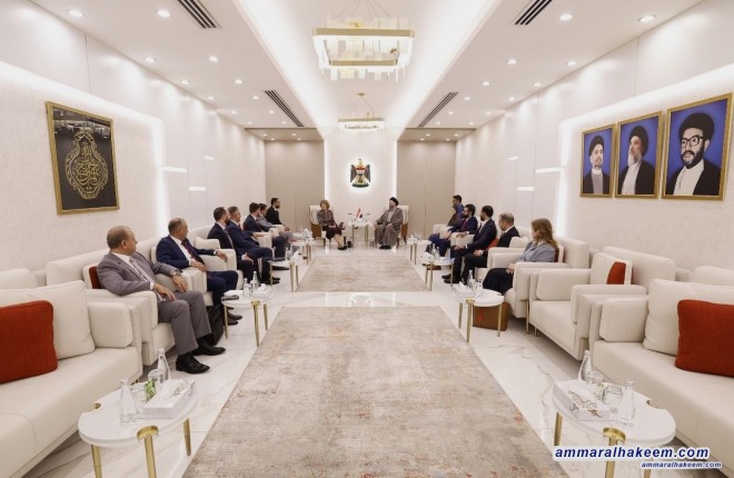 السيد الحكيم يدعو الشركات العالمية إلى شراكات اقتصادية مع العراق في القطاعات الإنتاجية