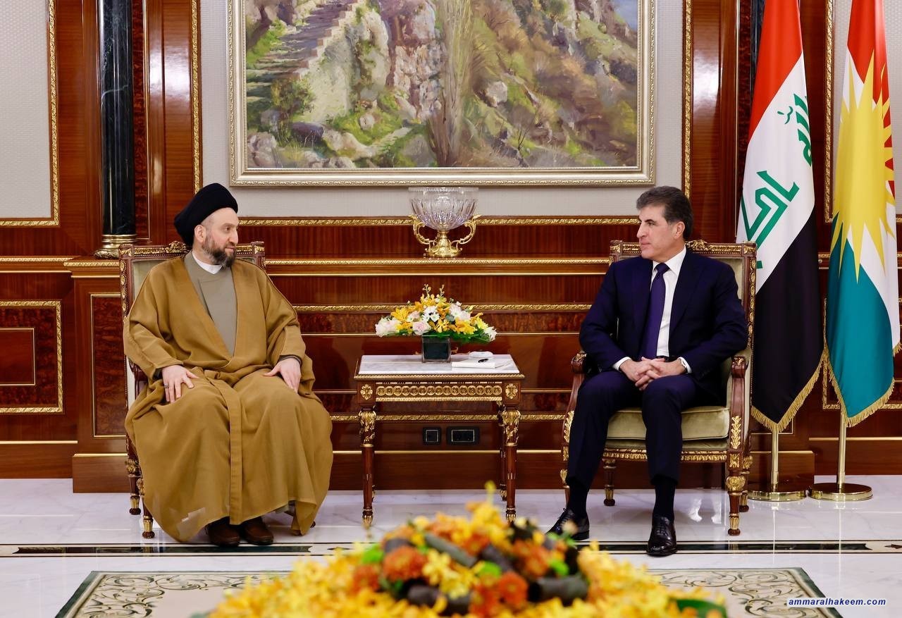 السيد الحكيم يلتقي رئيس إقليم كردستان العراق