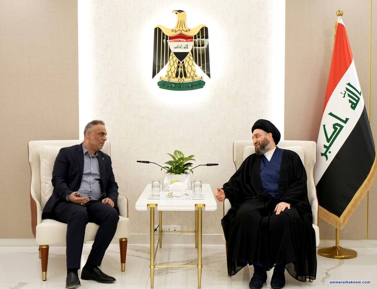 Sayyid Al-Hakeem receives Al-Fadheela Islamic Party’s Secretary General, discusses political landscape developments