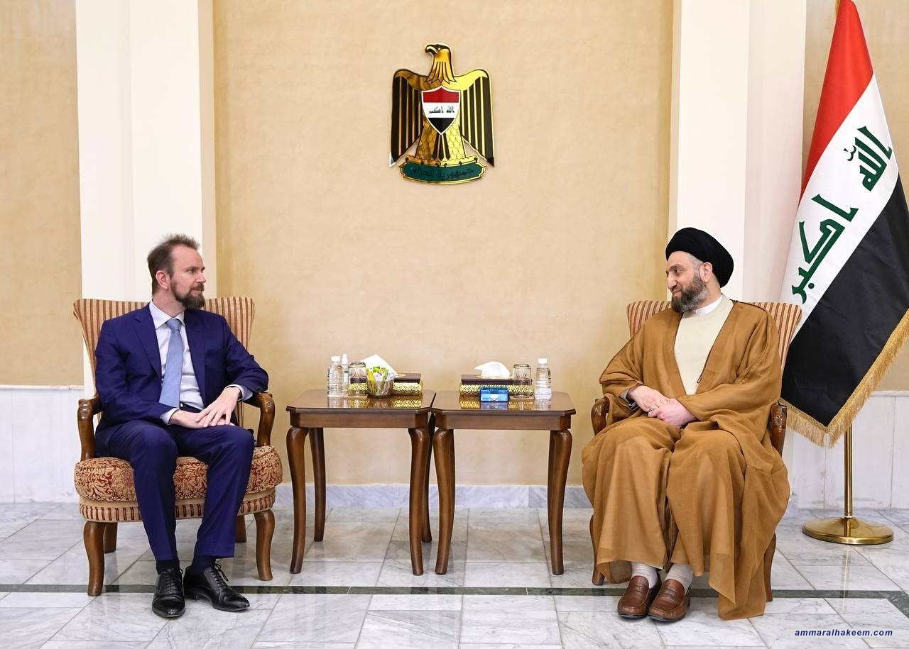 سەماحەتی حەكیم پێشوازی لە باڵیۆزی یەكێتی ئەوروپا كرد و داوای ئەكتیڤكردنی ڕێكەوتنە هاوبەشەكانی كرد