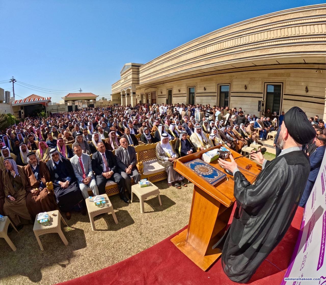 سەماحەتی حەكیم ستایشی هەوڵەكانی هۆزەكانی دیالا دەكات لەپاراستنی ئاشتی و تەبایی كۆمەڵگا