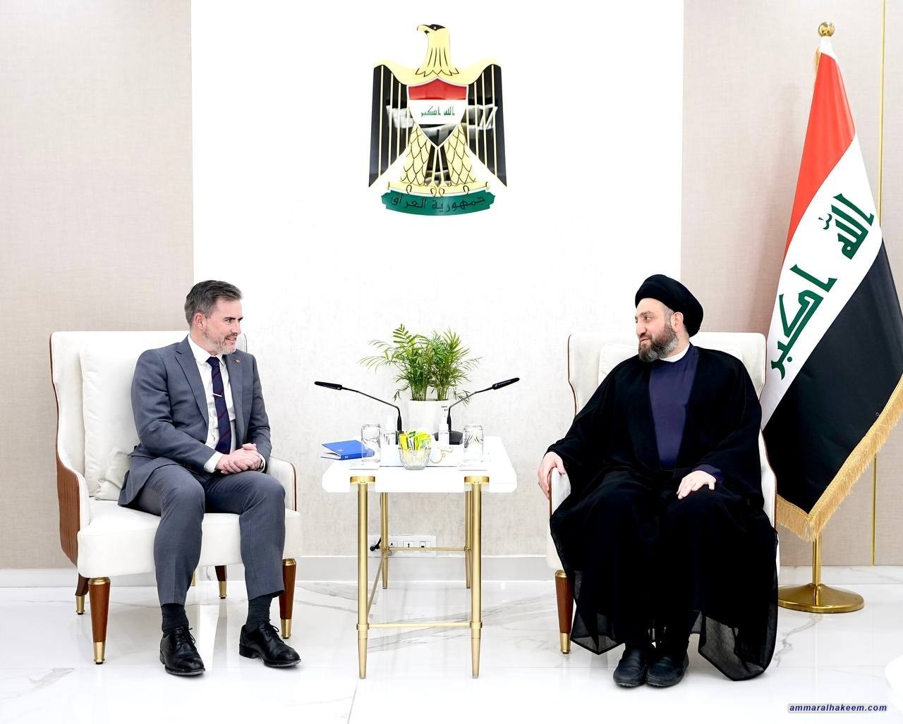 ayyid Al-Hakeem receives Canadian Ambassador, discusses bilateral ties