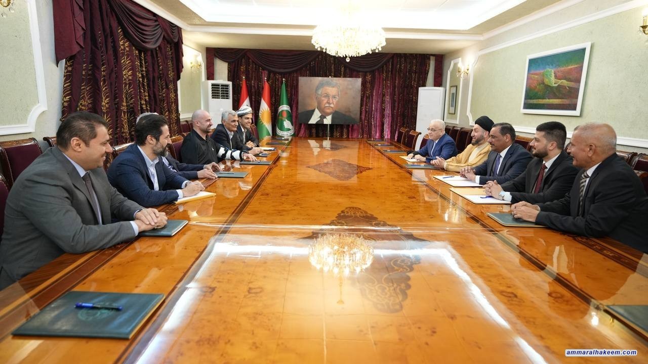 سەماحەتی حەكیم سەردانی مەكتەبی سیاسی یەكێتی نیشتمانی كوردستان دەكات و جەخت دەكاتەوە لەسەر پێویستی عێراق بۆ سەقامگیری لەهەموو بەشەكانیدا