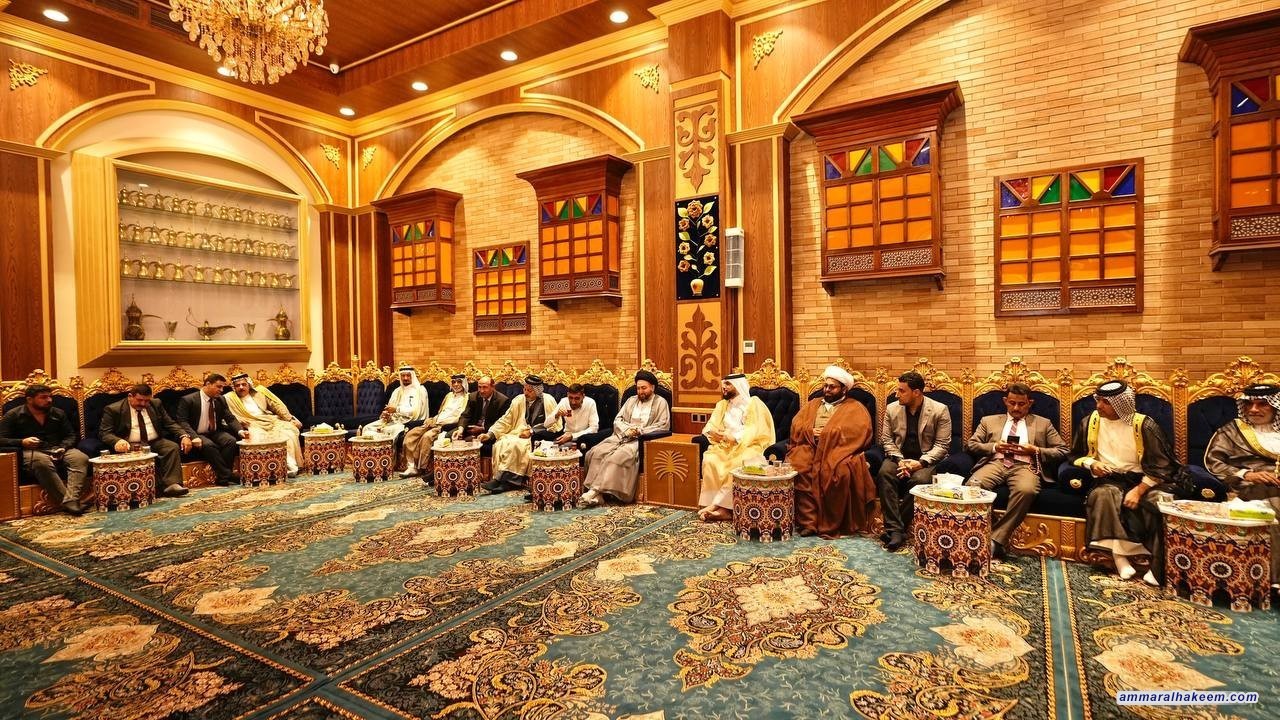 السيد الحكيم يلتقي الشيخ كاظم الصرايفي