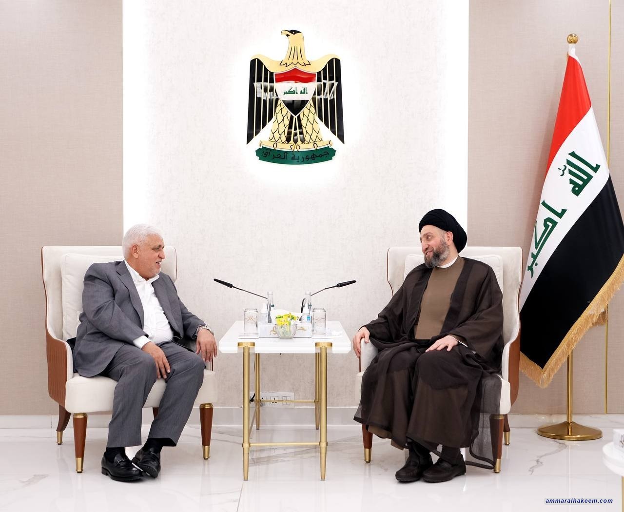 السيد الحكيم يبحث مع الفياض ادامة الاستقرار والانتقال به الى المرحلة الدائمة