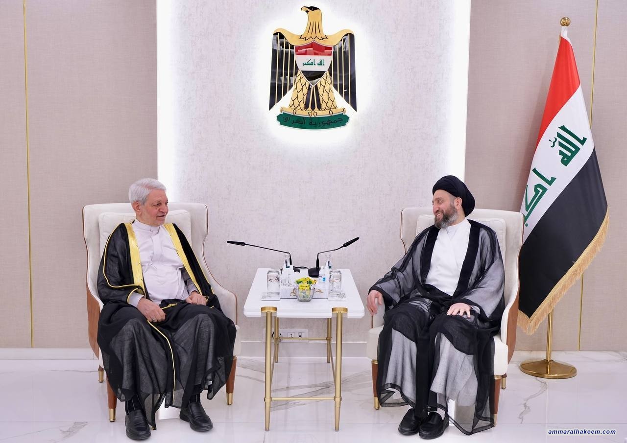 السيد الحكيم يلتقي  الأستاذ باقر جبر الزبيدي
