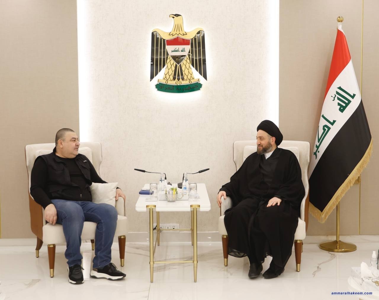 السيد الحكيم يبحث مع اراس حبيب تطورات المشهد السياسي