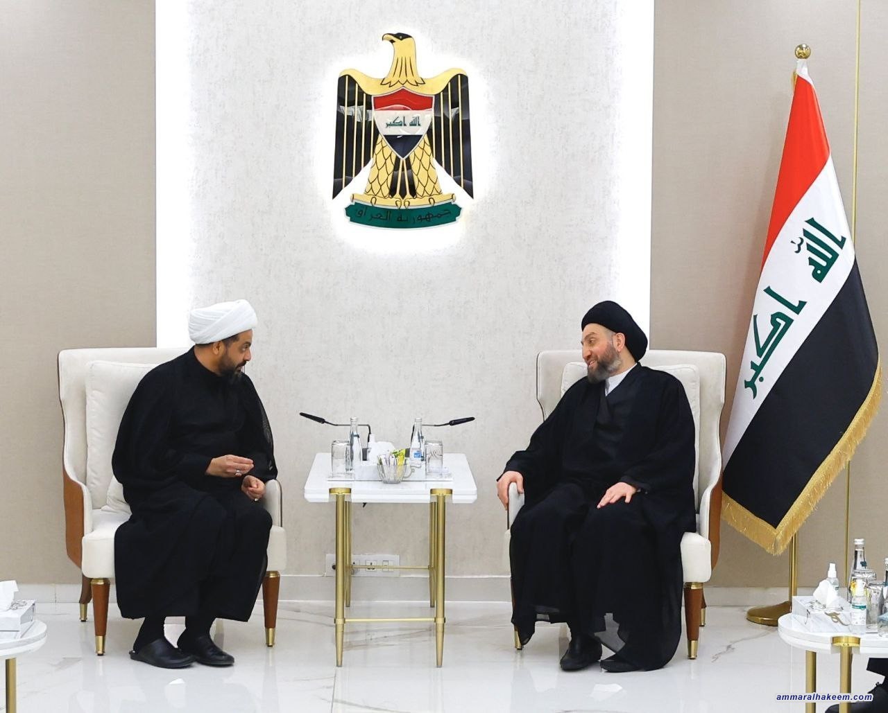 السيد الحكيم يبحث مع الخزعلي الاستحقاق القادم ورفع نسبة المشاركة