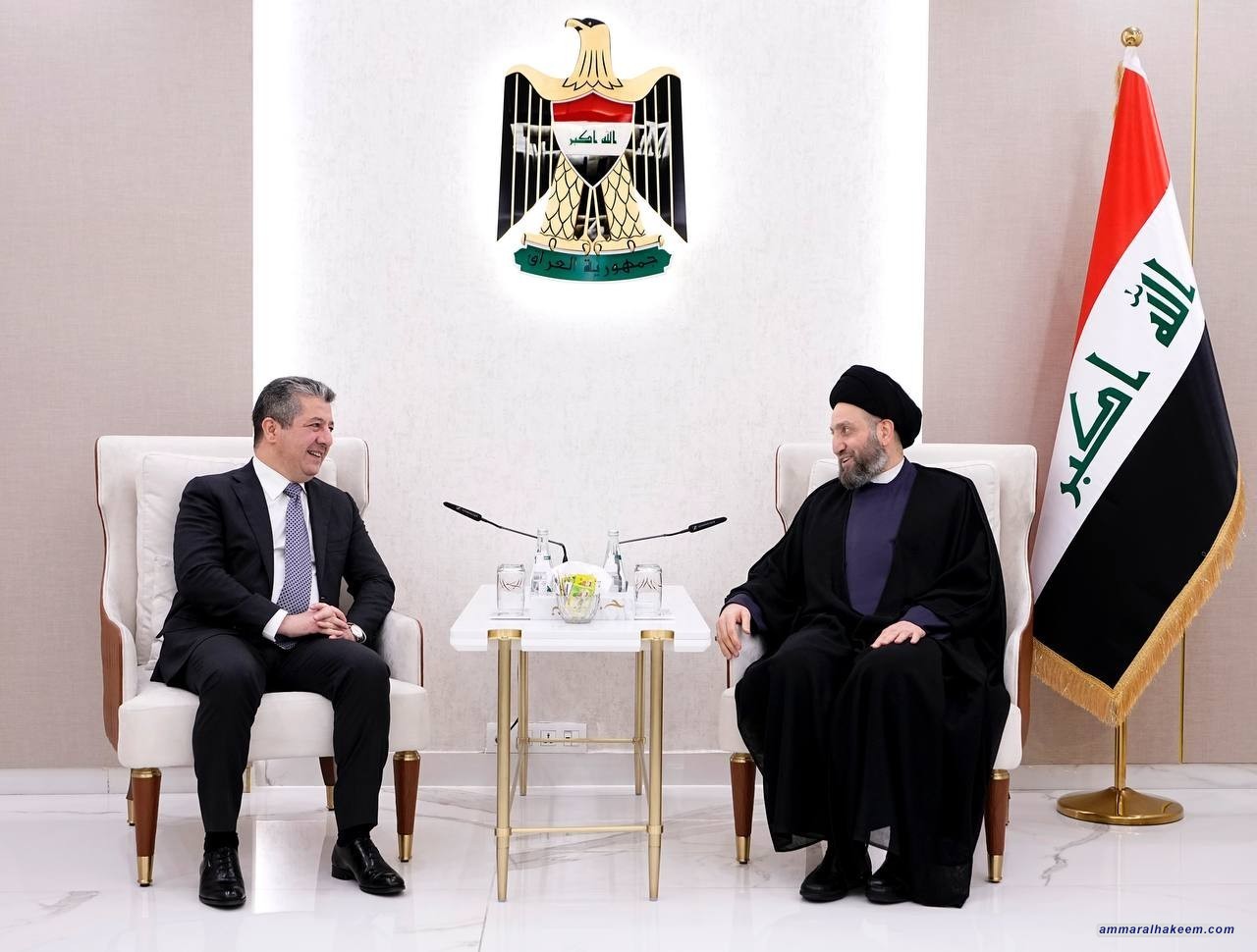 السيد الحكيم يدعو لاستثمار المرحلة للذهاب لمعالجات حقيقية وجذرية بين الحكومة الاتحادية وحكومة الاقليم