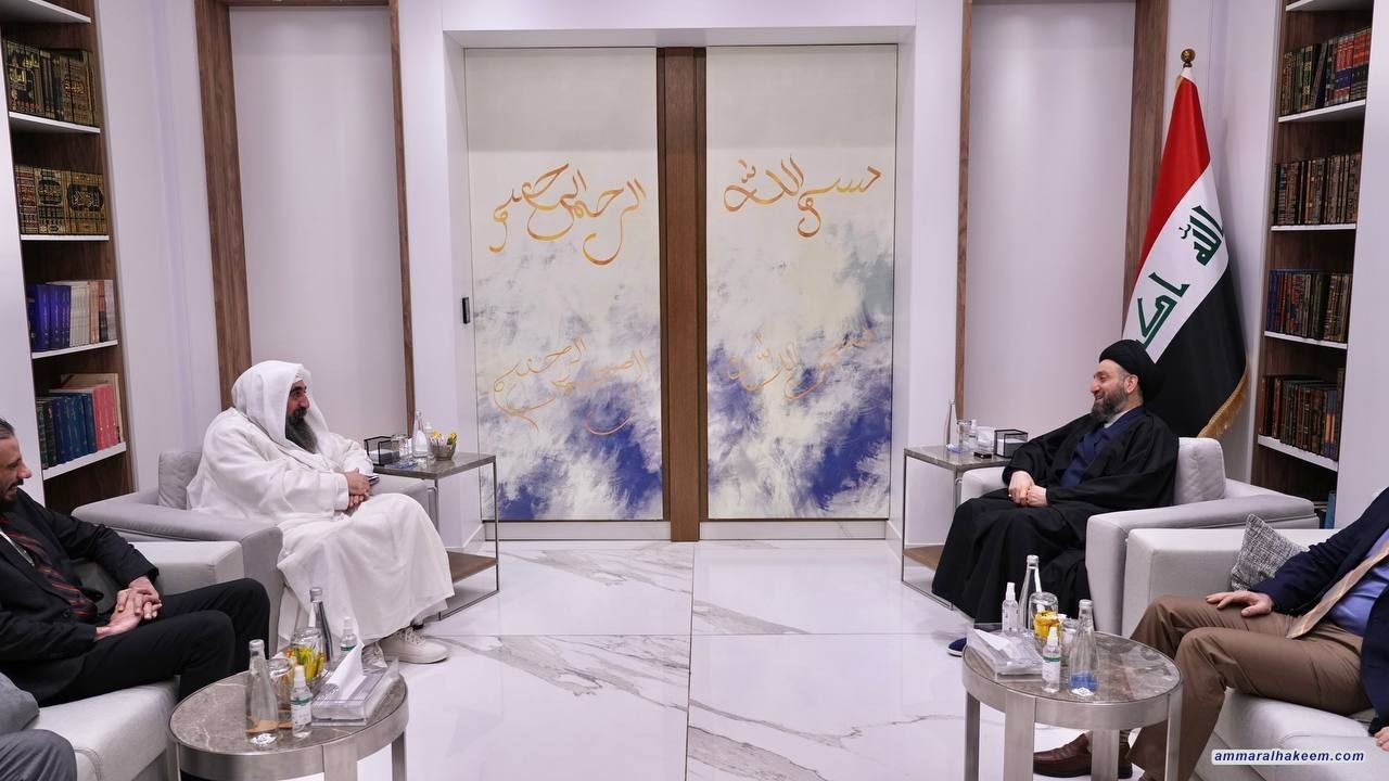 السيد الحكيم يستقبل ممثل الصابئة المندائيين في مجلس النواب اسامة البدري