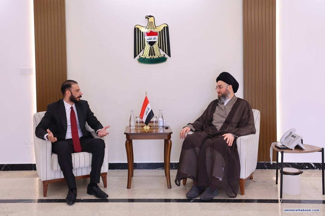 سەماحەتی حەكیم چاوی بە ئەندامی نوێنەران ئوسامە بەدر دەكەوێت