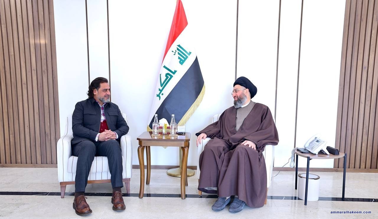 السيد الحكيم يلتقي رئيس البيت العراقي لرعاية الأيتام ويؤكد على أهمية دعم المشاريع الاجتماعية