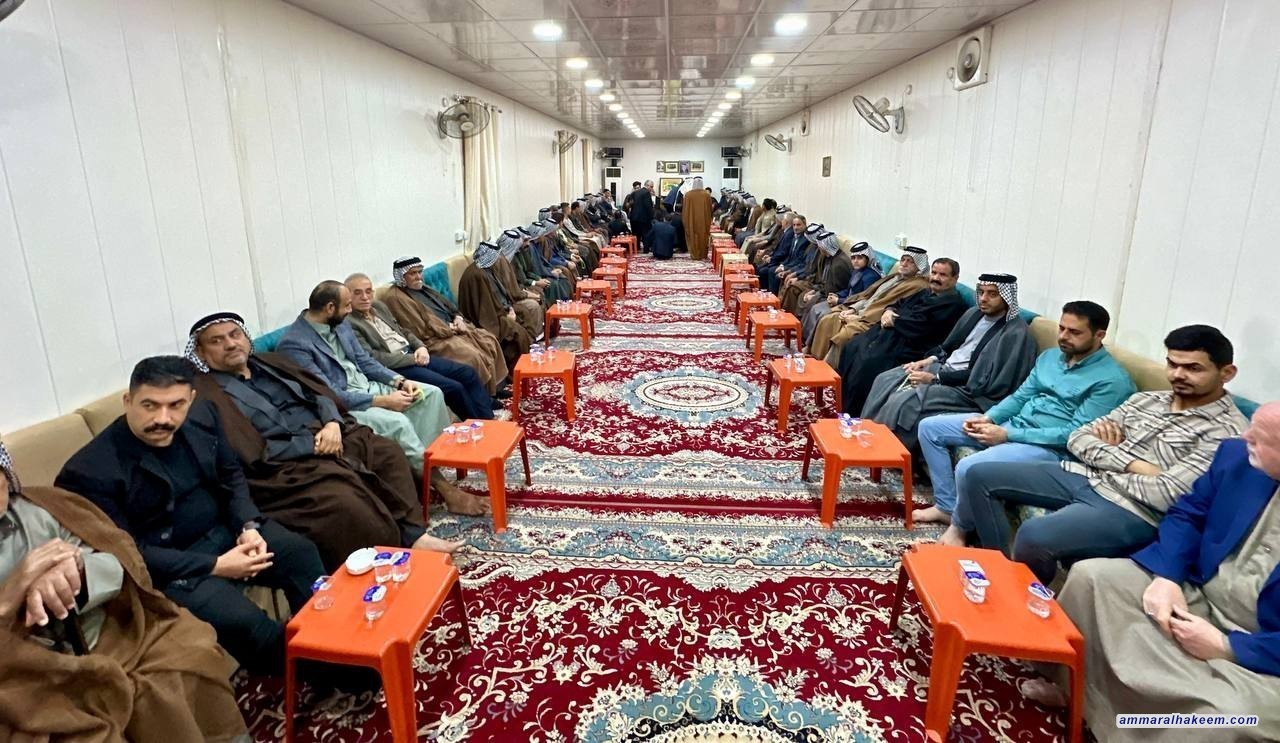 لە دیوانەكانی نەجەفی ئەشرەف .. سەماحەتی حەكیم پاڵپشتی خۆی بۆ حكومەتی سوودانی دووپات دەكاتەوە و داوای پەیوەندی دوو قۆڵی لەكەڵ ولاتانی هاوپەیمانێتی دەكات دوای ئەوەی ئەركیان تەواو دەبێت