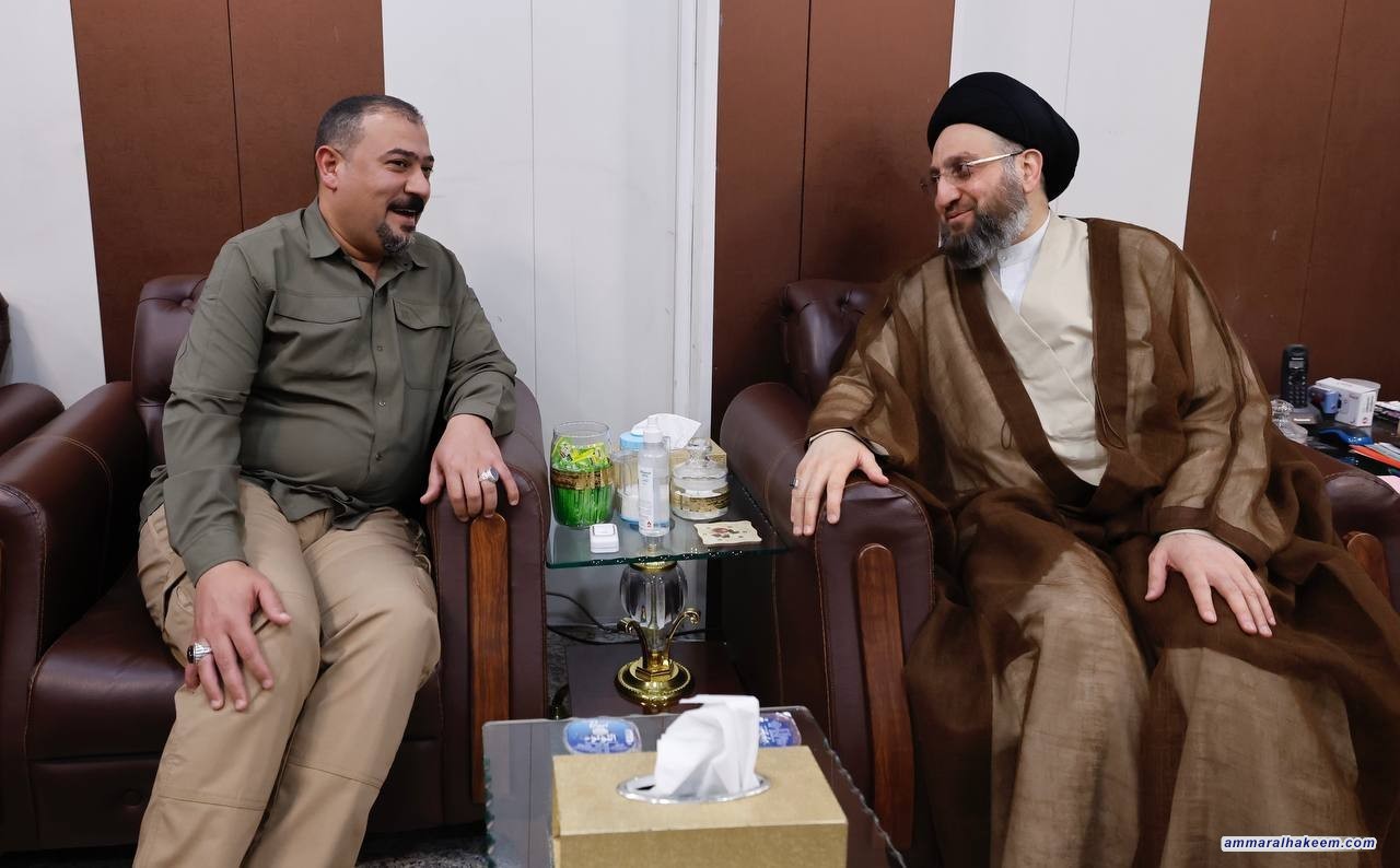 Sayyid Al-Hakeem Visits Popular Mobilization Commission headquarters in holy Karbala, commends the Commission's roles
