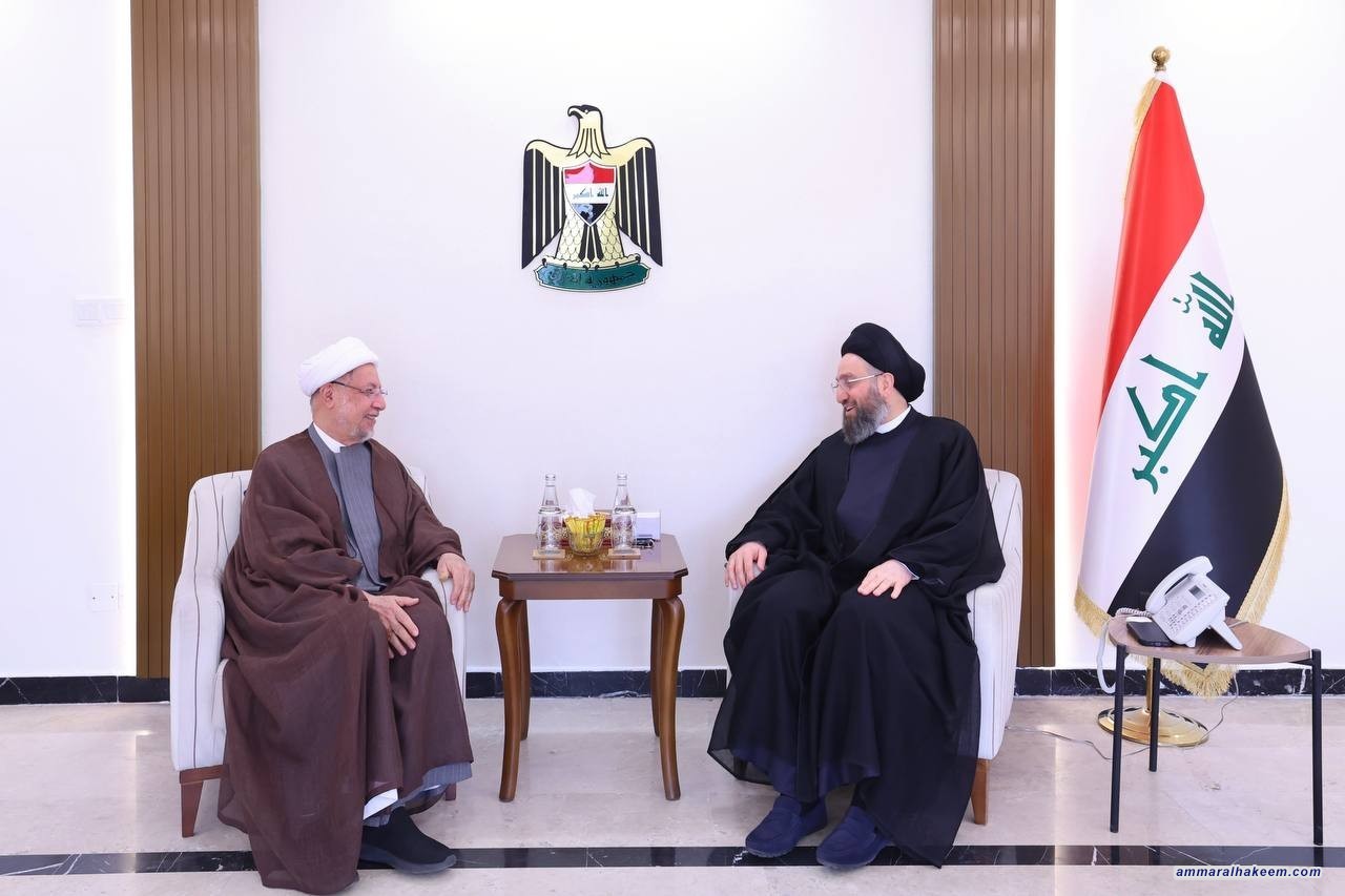 السيد الحكيم يلتقي الشيخ العطية ويجدد دعمه للحكومة في مسارها الخدمي