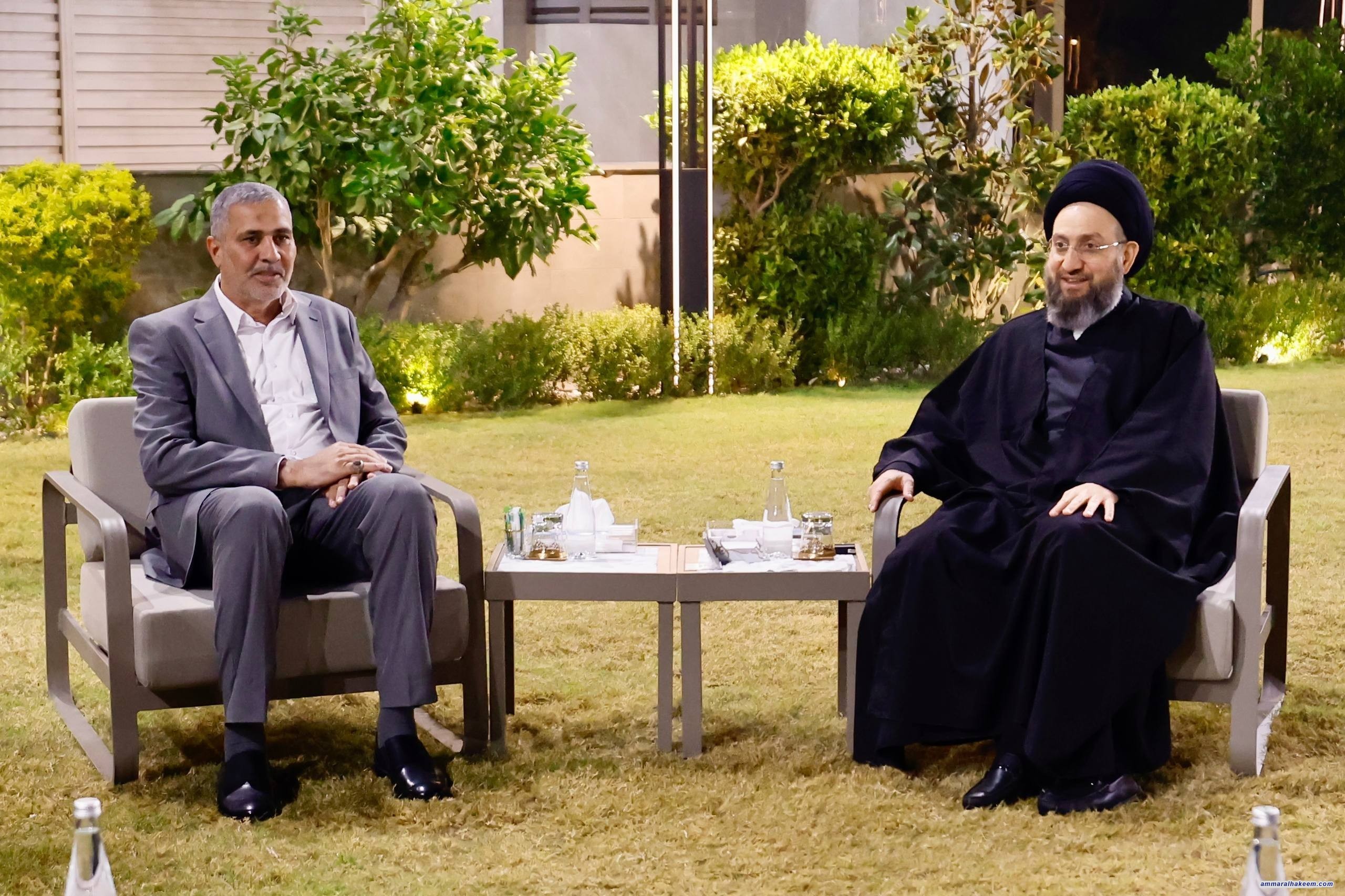 السيد الحكيم يؤكد لوفد الجهاد والبناء أهمية الالتزام بالتوقيتات الدستورية وتغليب المنهج على الأسماء في تشكيل الحكومة المقبلة