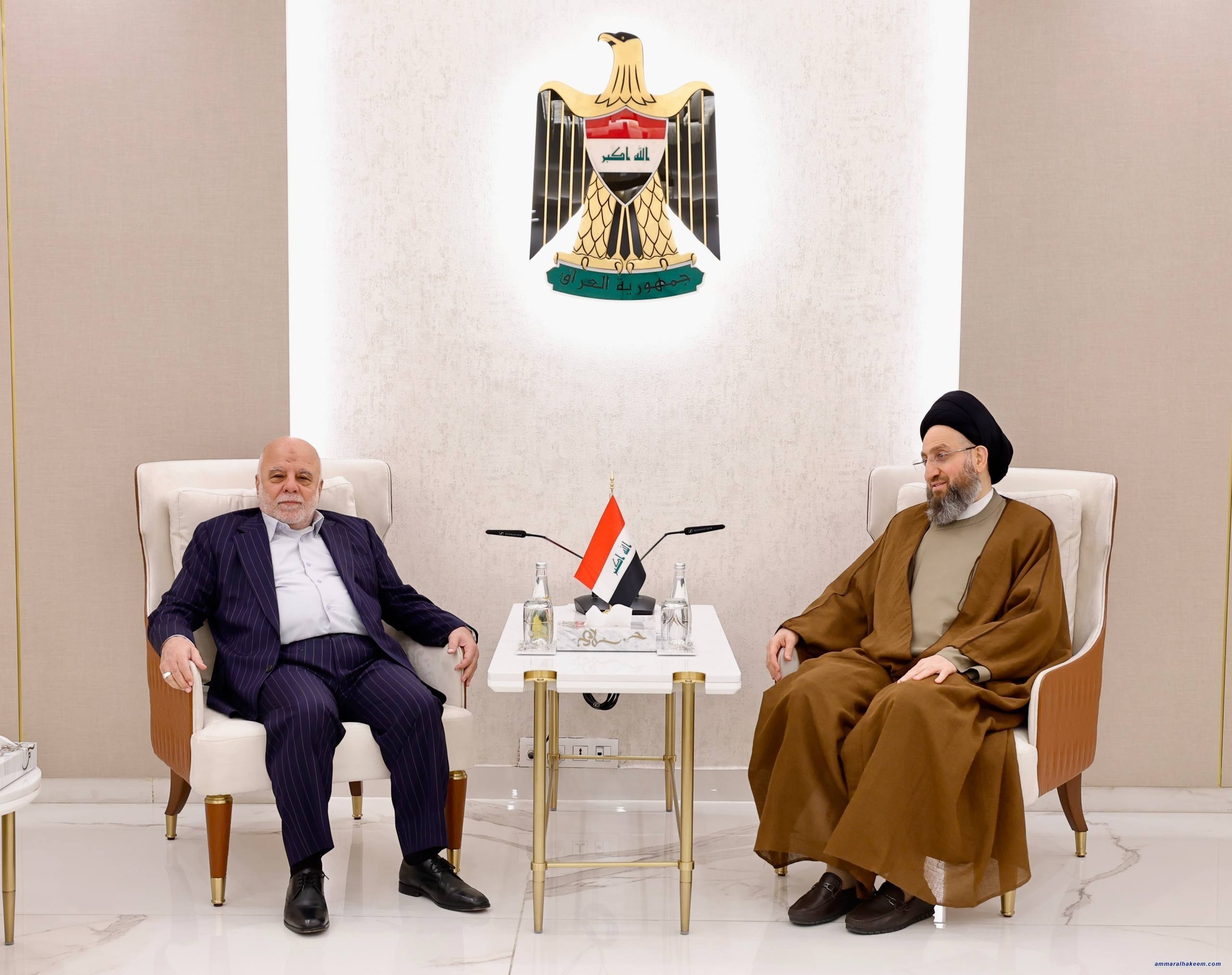 Sayyid Al-Hakeem Receives Dr. Haider Al-Abadi, A Affirms Government Program Consensus, Upcoming Reforms