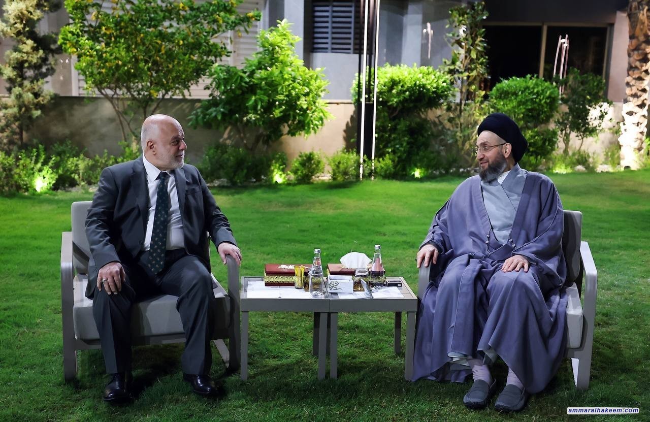 Sayyid Al-Hakeem Meets Dr. Haider Al-Abadi to Discuss Political, Social Developments