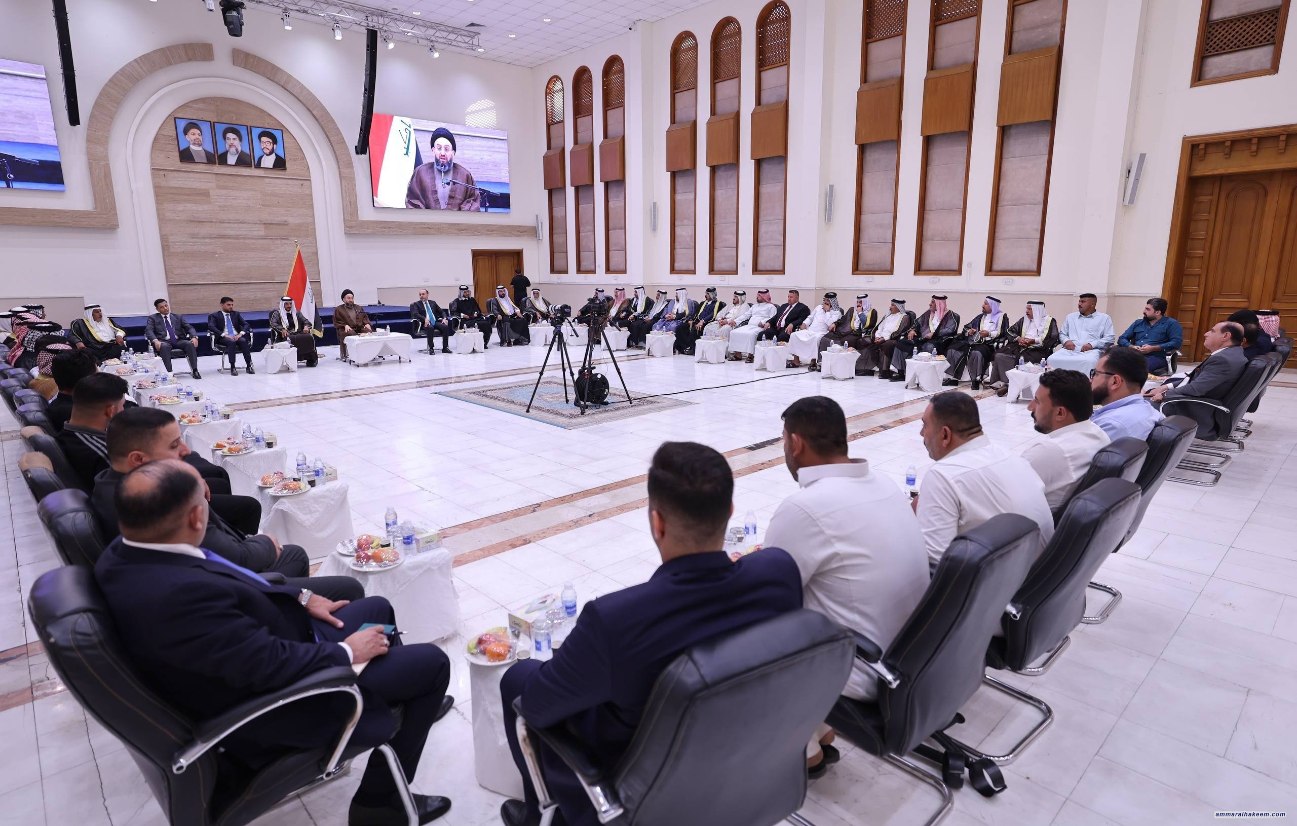 Sayyid Al-Hakeem Meets Sadr Al-Yusufiyah Tribal Sheikhs, Says Upcoming Elections Are Decisive Step Toward Lasting Stability
