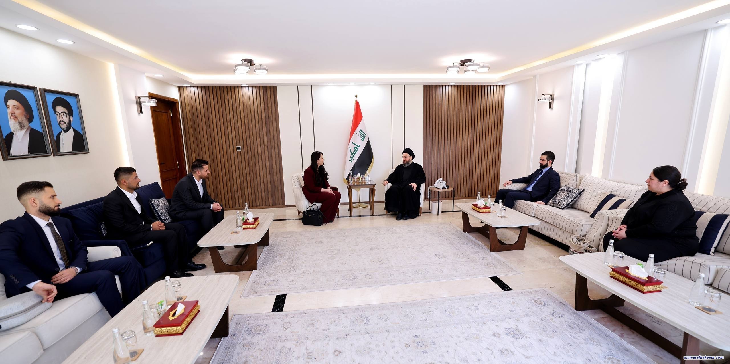 السيد الحكيم يستقبل وفد منظمة يزدا ويؤكد على إنصاف المكون الإيزيدي وتوثيق مأساة الإبادة الجماعية