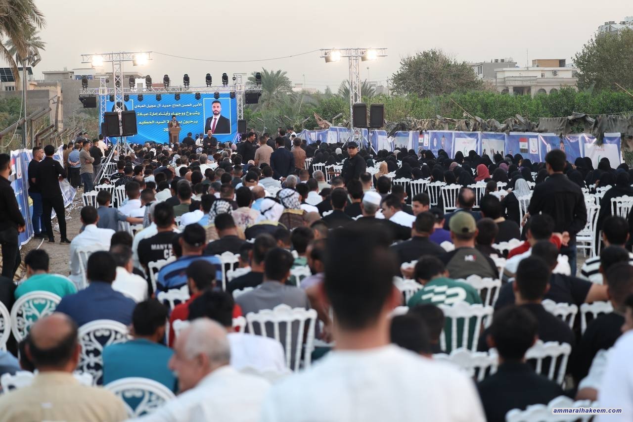سەماحەتی سەید حەكیم لە میوانخانەی هۆزی عەبادە: بەشداری كردنی هۆشیارانە لە هەڵبژاردنەكان هاوسەنگییەكان و نوێنەرایەتی پێكهاتەكان دەپارێزێت و پالپشتی سەقامگیری عێراق دەكات