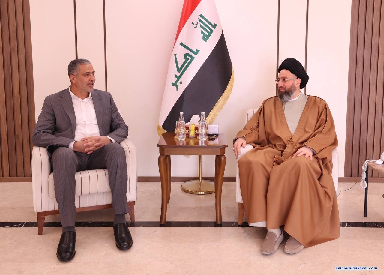 سەماحەتی حەكیم چاوی بە ئەمنیداری گشتی ڕەوتی جیهاد و بنیاتنان كەوت