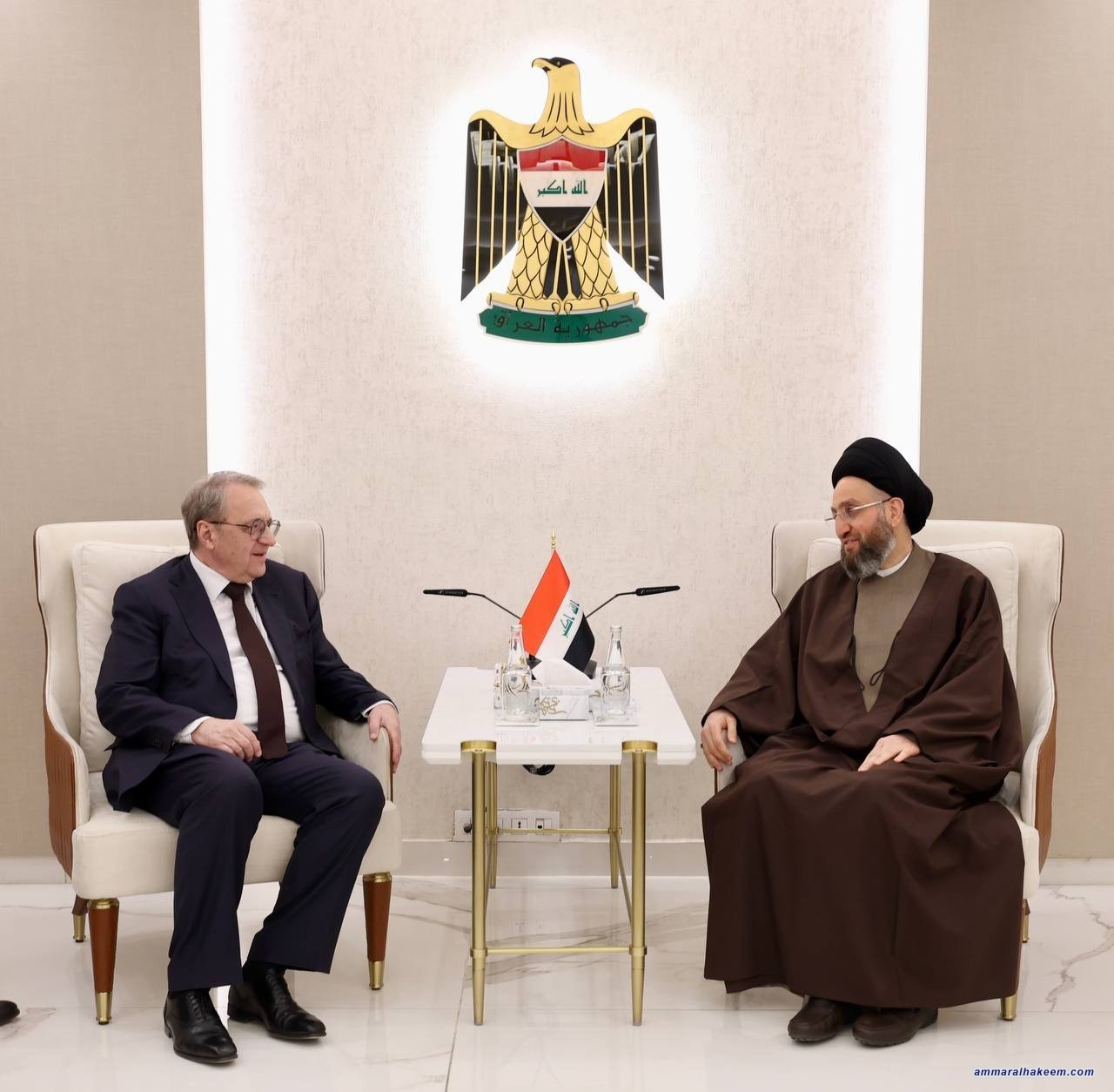 السيد الحكيم يستقبل نائب وزير الخارجية الروسي ويؤكد عمق العلاقات بين بغداد وموسكو