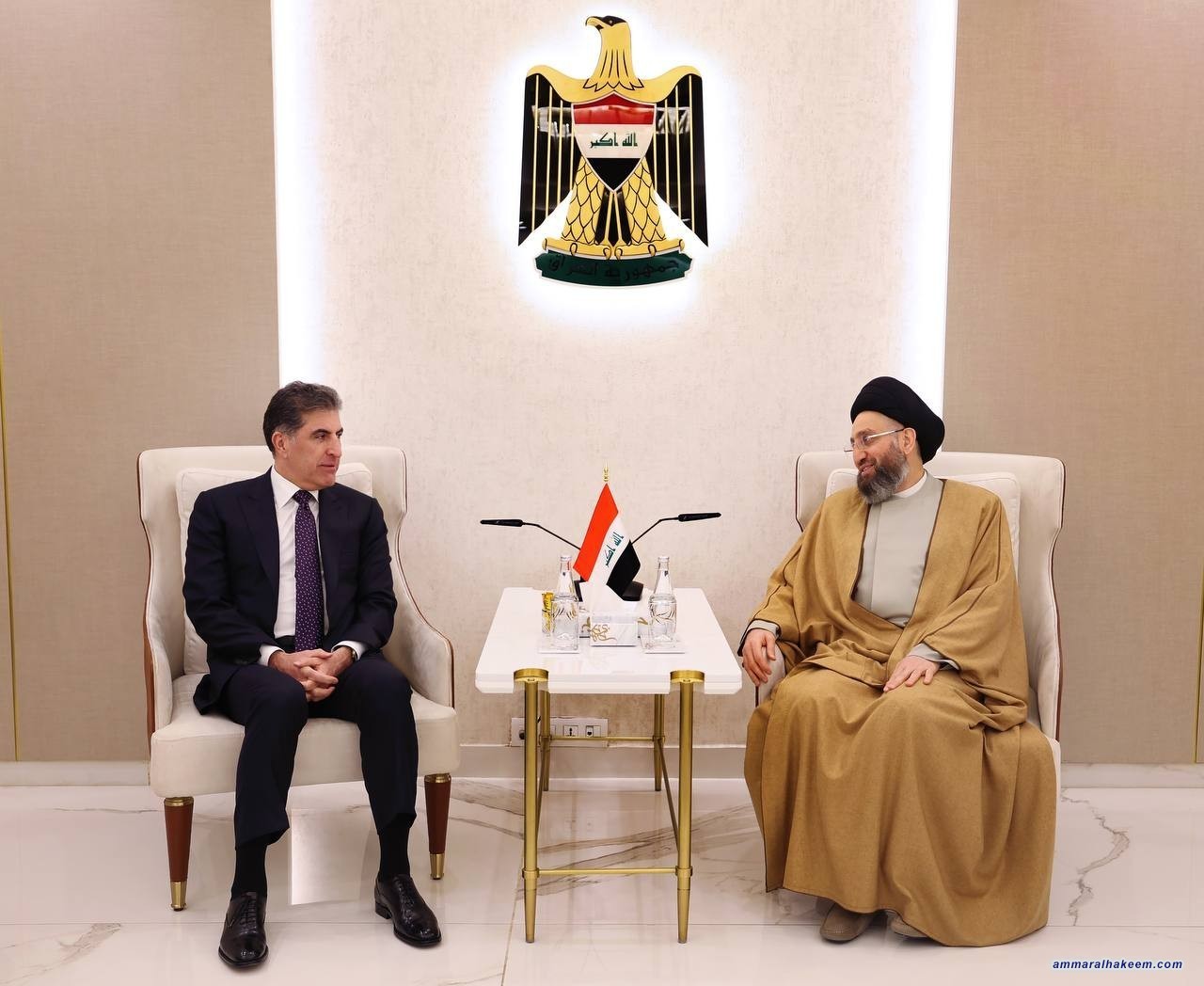 Sayyid Al-Hakeem Receives Kurdistan Region President, Discusses Political Developments and Federal-KRG Relations
