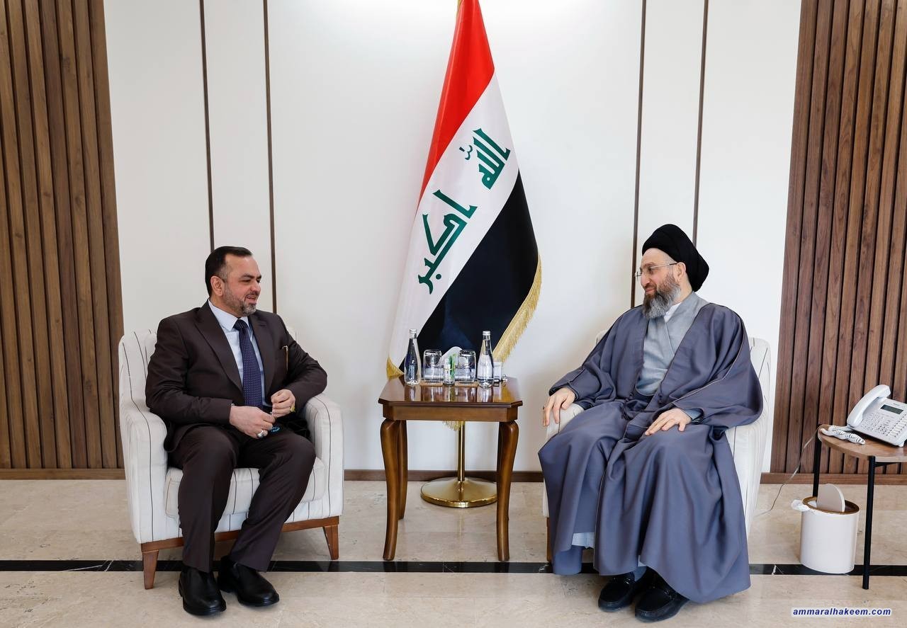السيد الحكيم يلتقي رئيس تحالف النهج الوطني ويؤكد أهمية التوافق السياسي لمواجهة التحديات الاقتصادية