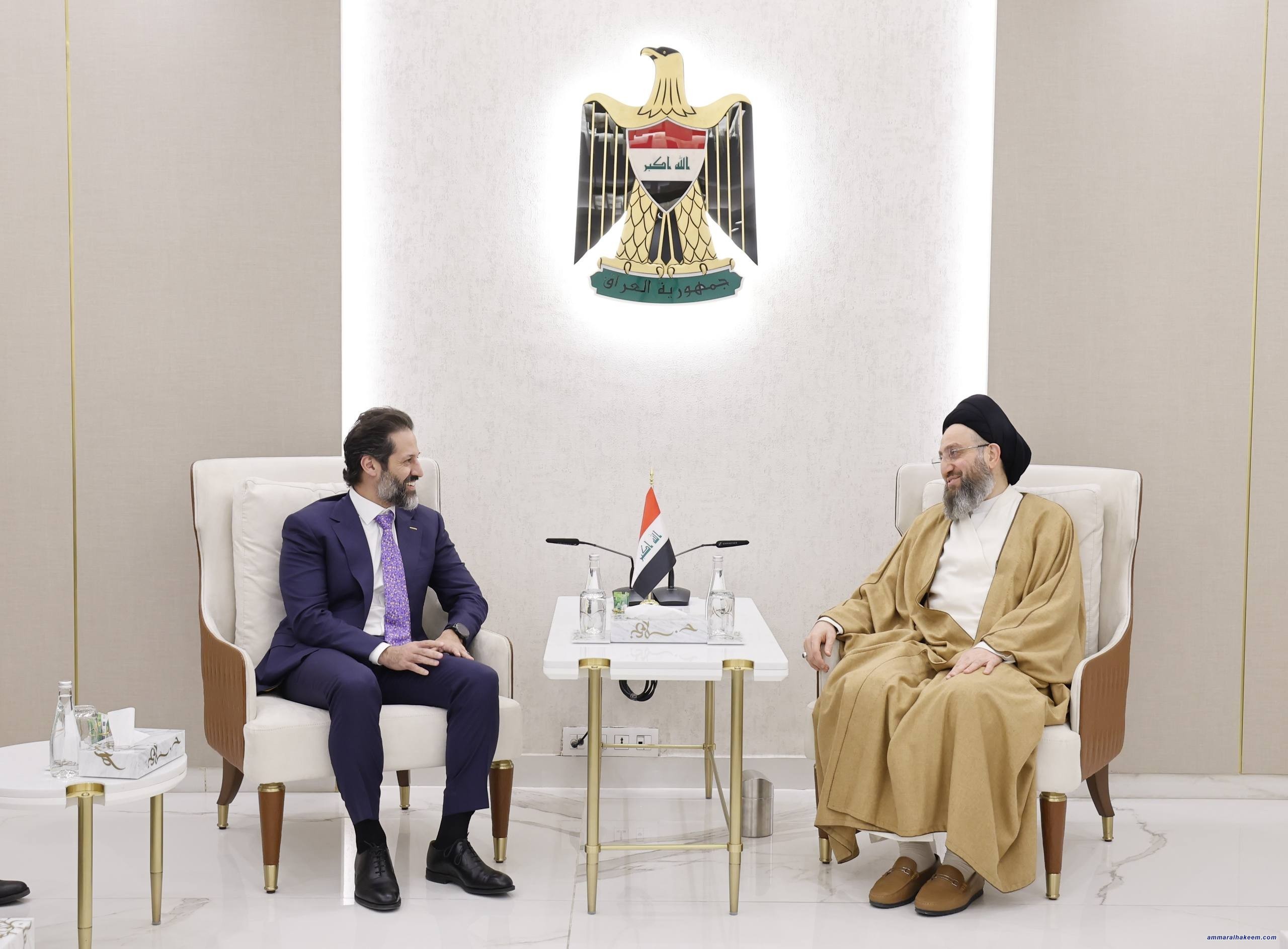 السيد الحكيم يستقبل قوباد طالباني لبحث تطورات المشهد السياسي والتحديات الوطنية