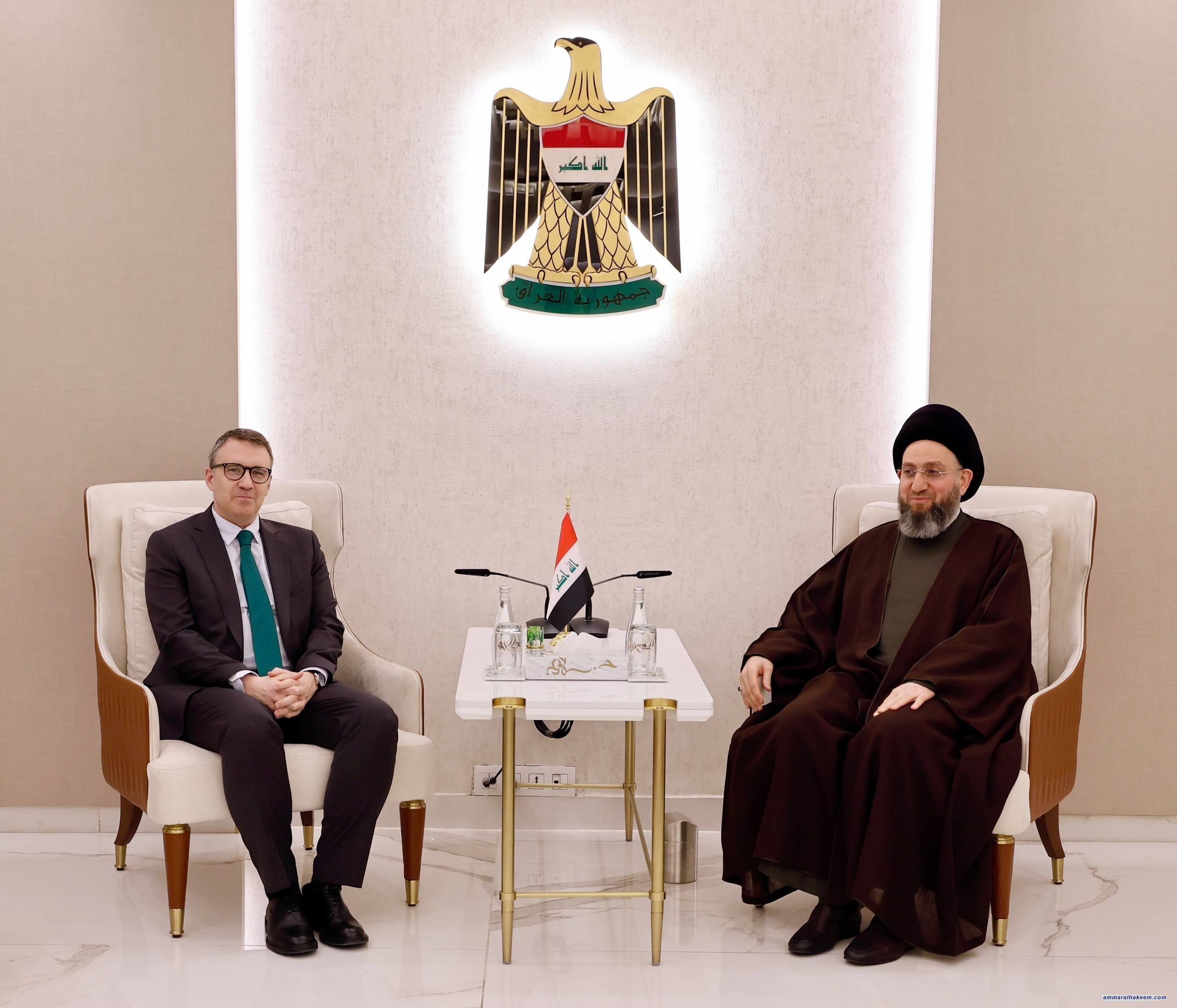 السيد الحكيم يؤكد أهمية تطوير العلاقات العراقية–التركية والحفاظ على الاستقرار