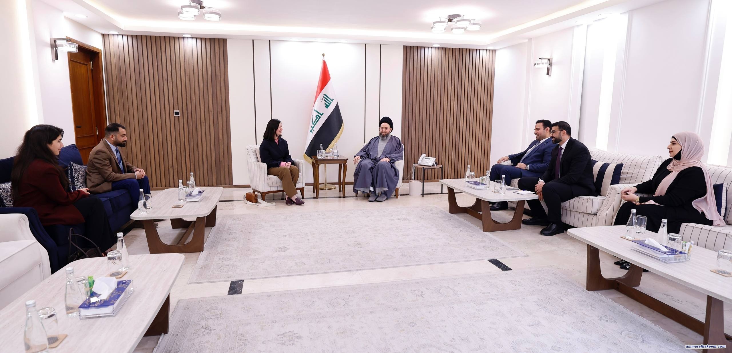During Meeting Atlantic Council Delegation, Sayyid Al-Hakeem Affirms Iraq’s Pivotal Regional Role