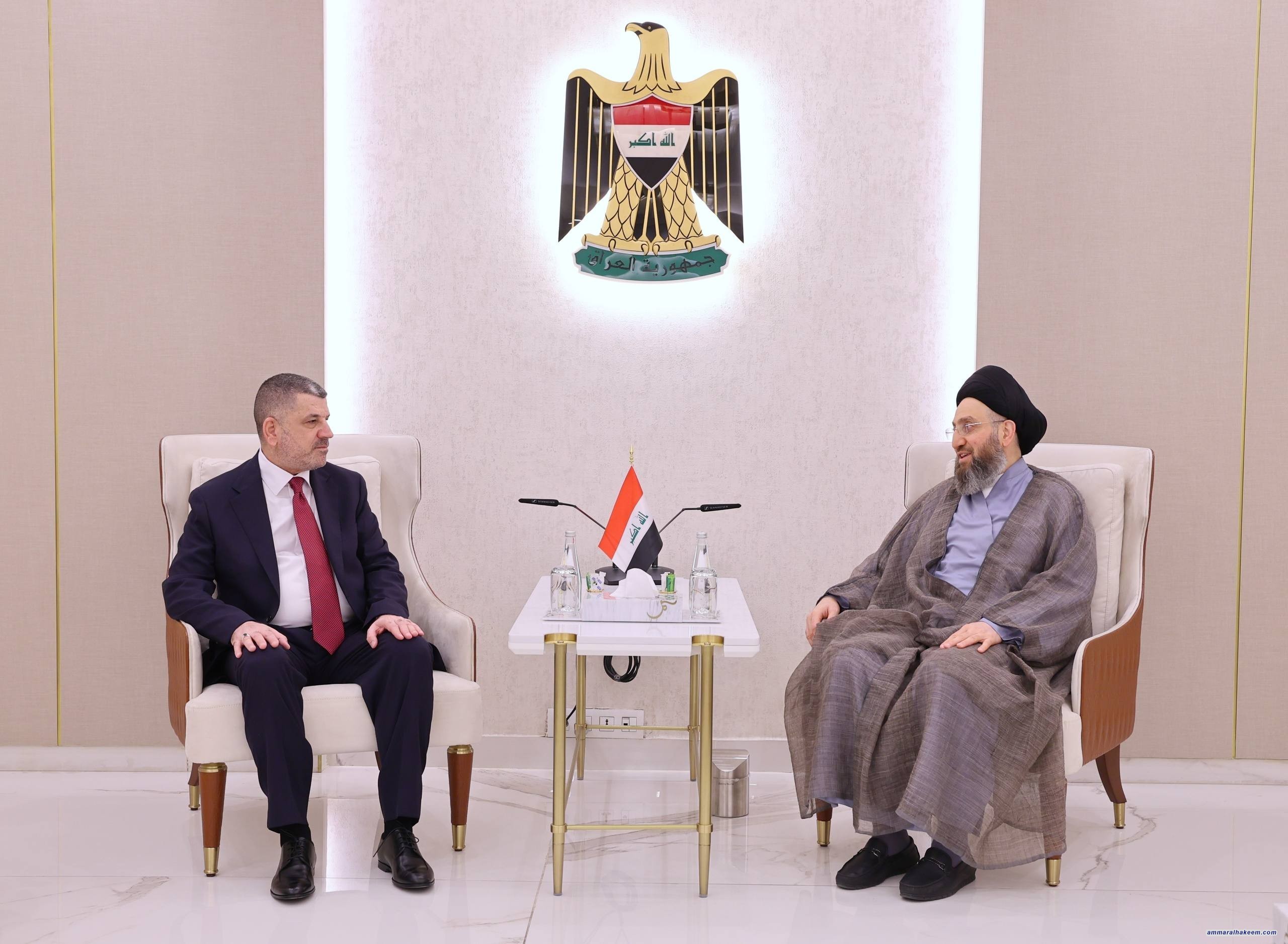 السيد الحكيم: الموقع الجغرافي للعراق يمثل فرصة اقتصادية استراتيجية كبرى